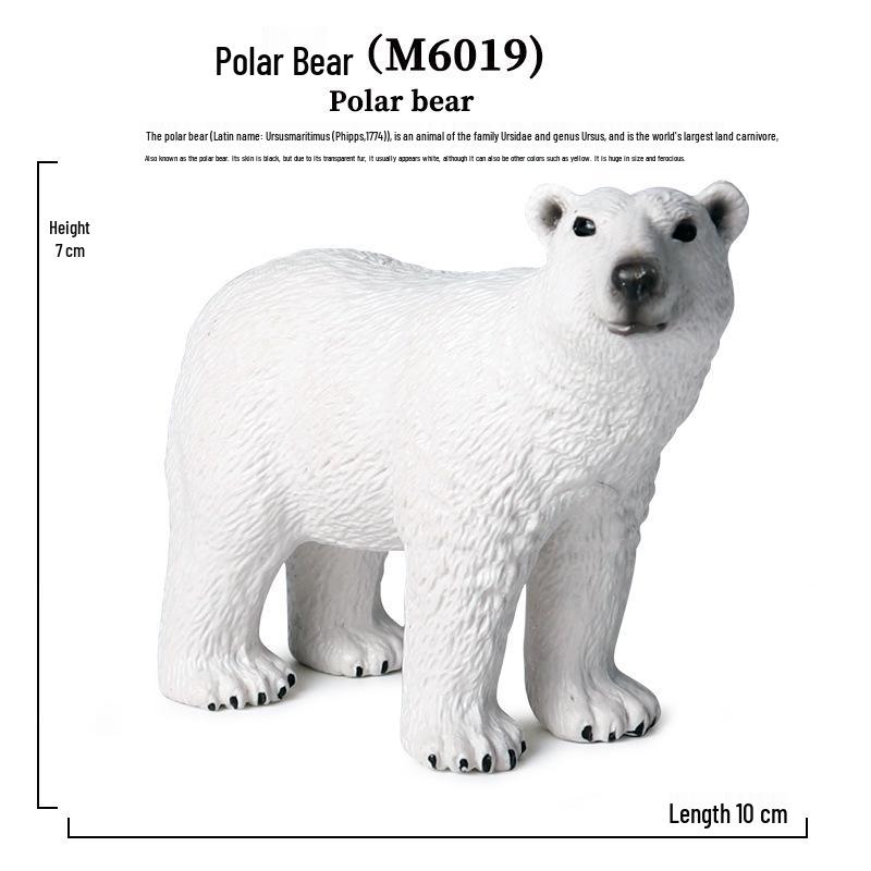 Children's Polar Bear Animal Model for Playhouses and Garden Decor
