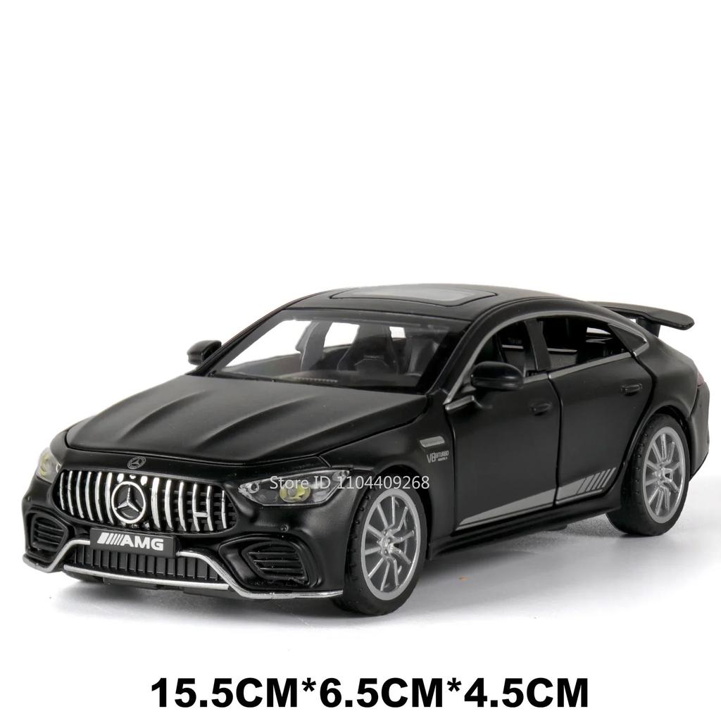 1:32 Scale 300SL GT63 Car Model Toy Doors Opened Sound Light Pull Back Diecast Metal Vehicles Models Collection Kid Gifts