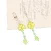 Handmade Green Four-Leaf Clover Beaded Phone Charm & Keychain