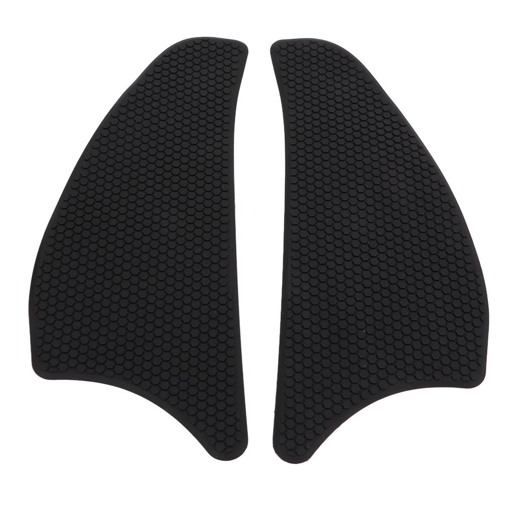 2 Pcs Rubber Tank Traction Pad Side Gas Knee Grip Protector Motorcycle Refitting Replacement for VERSYS1000Black