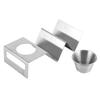 Stainless Steel Taco Holder With Sauce Cup Dishwasher Safe Pancake Stand Heavy Duty Rustproof Taco Stand Pancakes/Hot Dogs