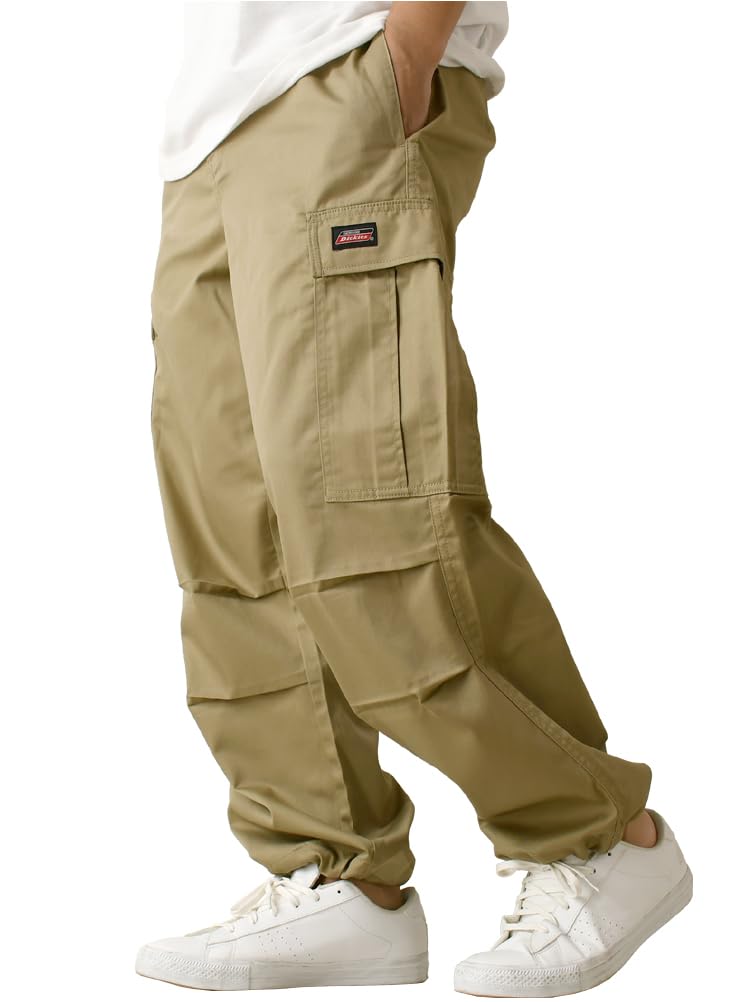 [Оригинальные Dickies] Широкие брюки-карго Мужские рабочие брюки Широкие брюки Военные RL4-1340 M B-Бежевые