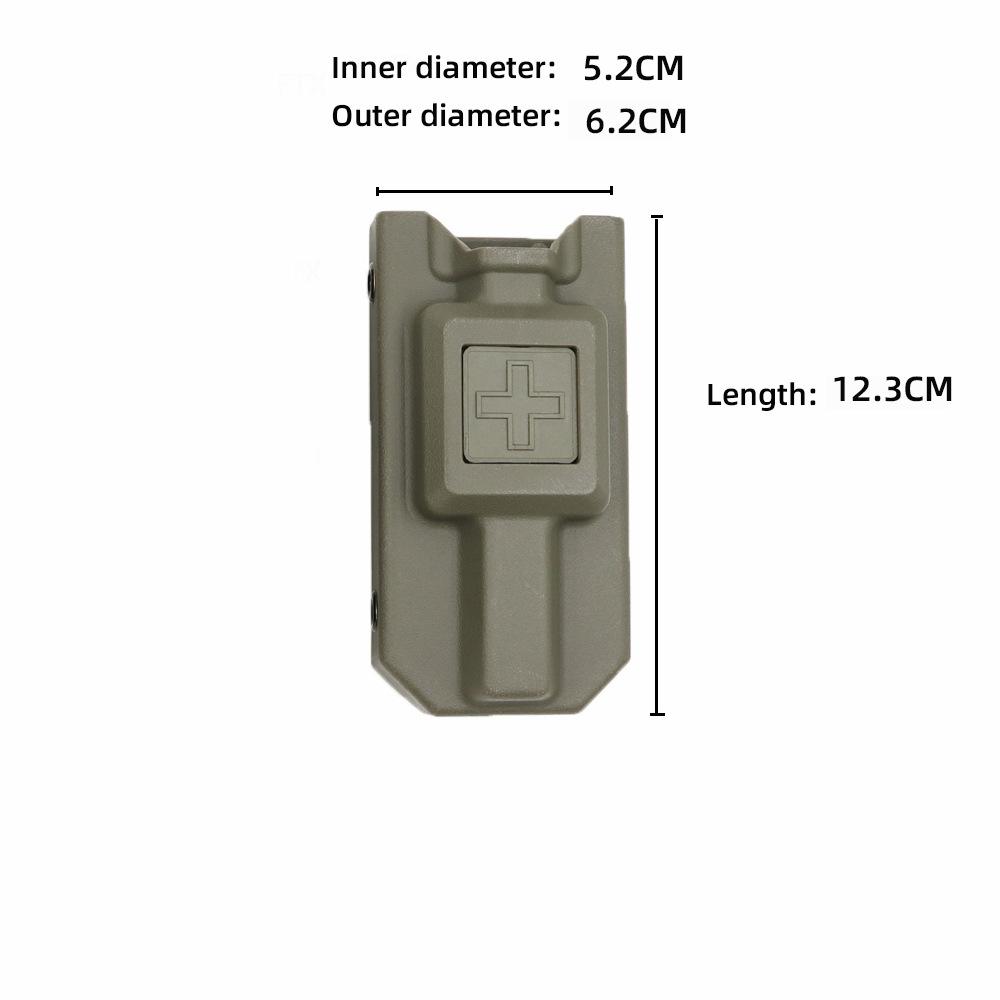 CAT Tourniquet Storage Box Set with Molle for Outdoor Tactical EMT Emergency Survival Medical Kit and Cross Patch.
