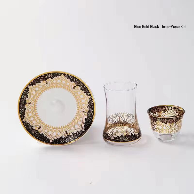 Tasse à café turque raffinée, élégante tasse à thé à motifs pour femmes