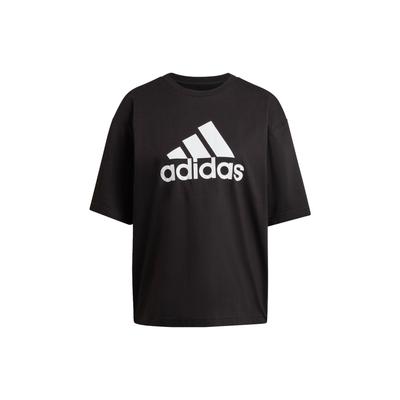 Future Icons Badge Of Tee Logo Print Round Neck Short Sleeve T-Shirt Women Tops Black HK0504