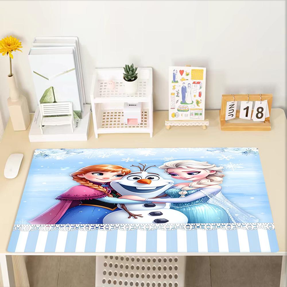 Elsa Theme Mouse Pad, Non Slip Rubber Base, Multifunctional Office & Home Decor, Perfect for Workspace Personalization.