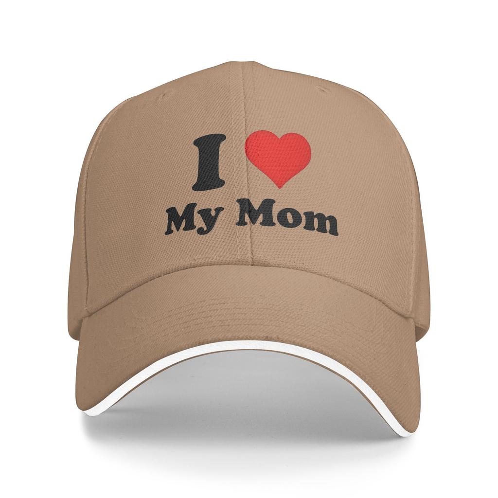 Happy Mothers Day Sun Baseball Cap I Love My Mom Summer Casual Trucker Hat For Unisex Men Outdoor Sports Snapback Cap