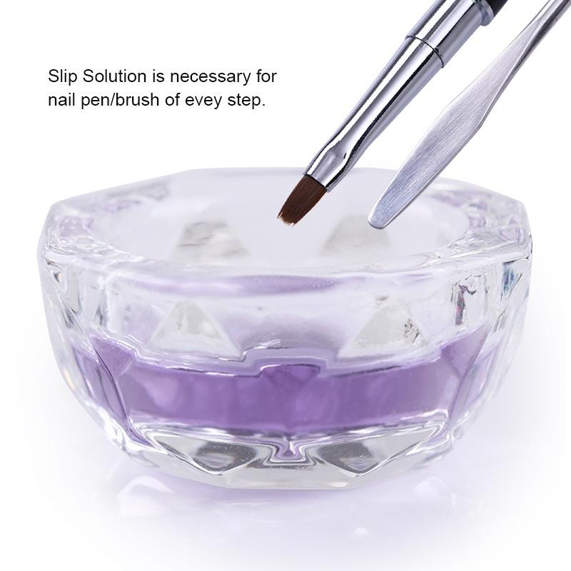 Buy 30ml Poly Gel UV Nail Liquid Slip Solution Nail Enhancement Acrylic