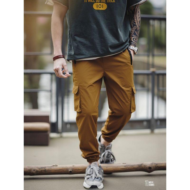 Mountain Outdoor Functional Quick-Drying Ankle-tied Overalls Men's Summer Thin Sports Pants Foreign Trade Men's Casual Trousers