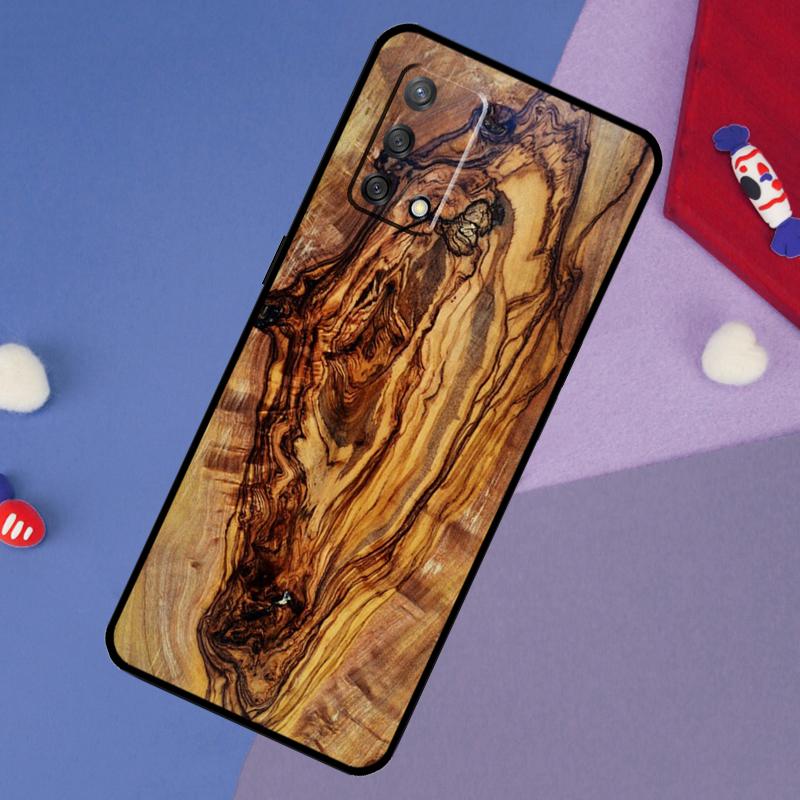 Oak Wood Texture Pattern Case For Oppo A17 A60 A40 A80 A16 A76 A96 A98 A58 A78 A18 A38 A57 A74 A54 A94 A15 A5 A6 Pro