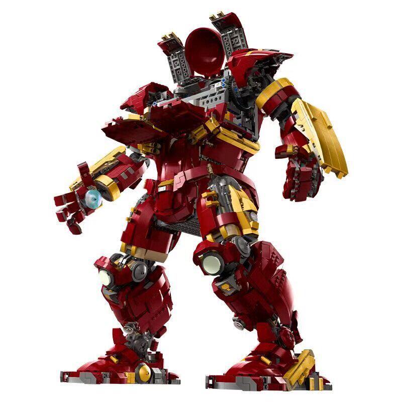 Compatibil cu Jucărie de Construcție Asamblabilă LEGO Marvel Super Erou Iron Man 76210 Hulkbuster Mecha