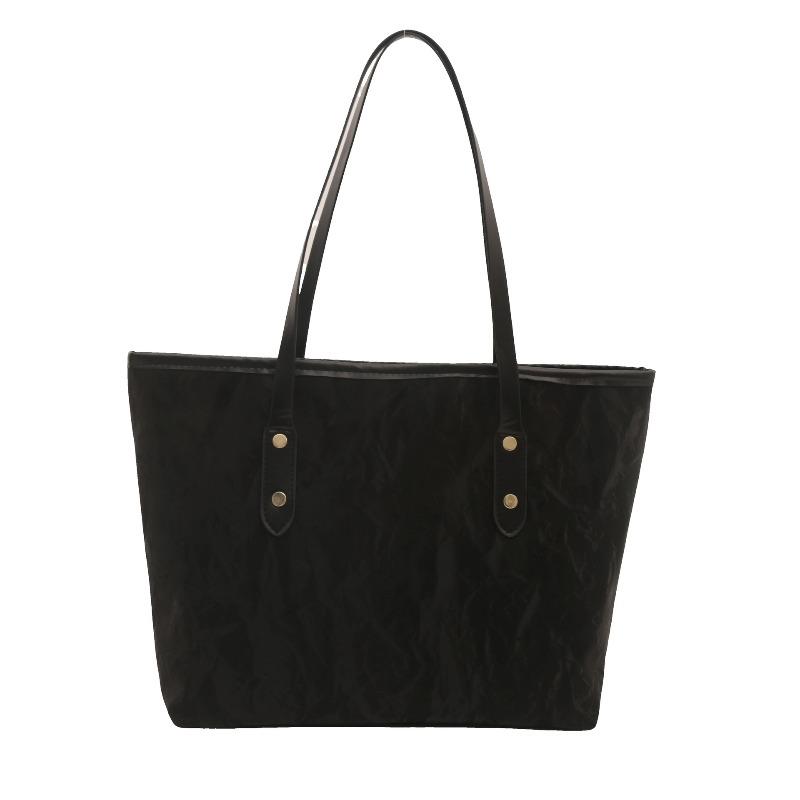 Trend simple commuter casual bucket bag new early autumn trend fashionable large capacity tote shoulder bag