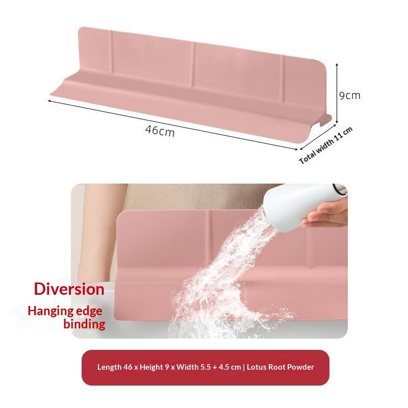 Multiple Purpose Elastomer Water Dam Guard Flexible Seal Ribbon For Kitchen Bathroom Sink Unequipped Required