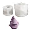 Candle Accessories Mold Candle Holder Mold Eggs Shape Flowerpot Mold Silicone Texture for Hand-Making Candlestick