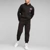 Puma Solid Color Logo Fitted Long Sleeve Hoodie Men hoodies Black 621073-01