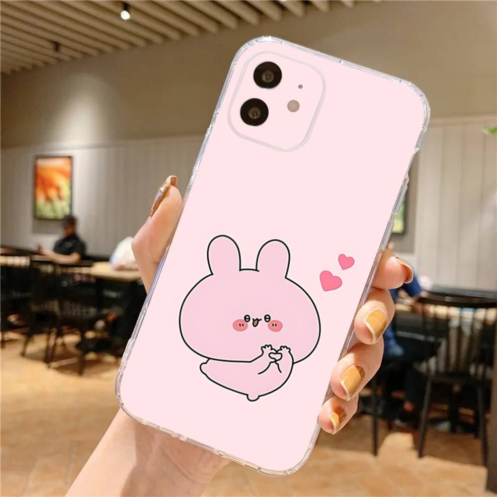 

Phone Case For iPhone 17,16,15,14,13,12,11 Pro,Max,Plus,X,XS,XR,SE4,E Mini A-Asamimichan Cartoon Transparent Soft Cover iPhone13