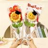 Crochet Flower Bouquet Graduation Bouquet Finished Handmade Knitted Flower Bouquet Graduation Birthday Gift Party Favor