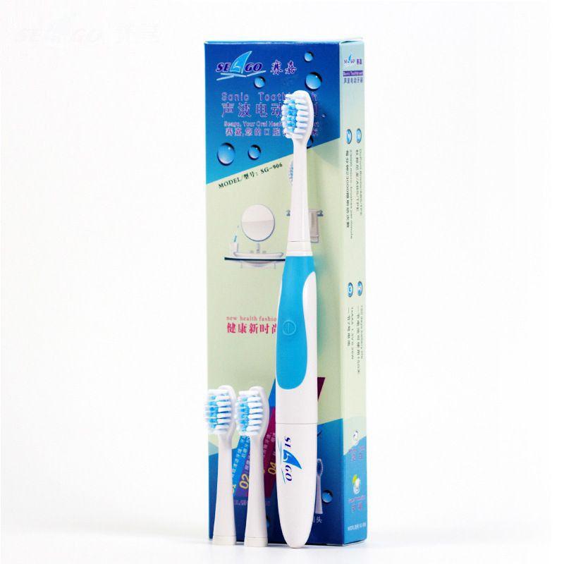 

Electric Toothbrush Whitening Ultra Toothbrushes 3 Replacement Heads Brush синий