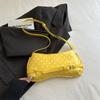 Vintage Polka Dot Color Block Women Fashion Single Shoulder Handheld Underarm Small Square Bag