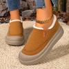 Winter Velvet Thick-Soled Women's Snow Boots - Soft, Comfortable, Large Size, Versatile, Shallow Mouth Casual Shoes