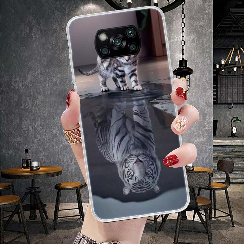 

Cool Animal Big Cat Tiger Soft Phone Case For Xiaomi Redmi 15C 15 13C 13 Poco X5 X6 X7 F7 Ultra M7 12C 12 10 10C 9C 9A 9T 9 Fund Xiaomi Poco X5