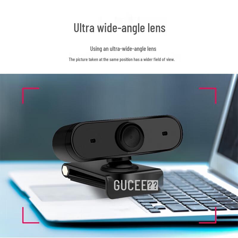 GUKK HD98 1080P Ultra-Wide USB Webcam with Mic