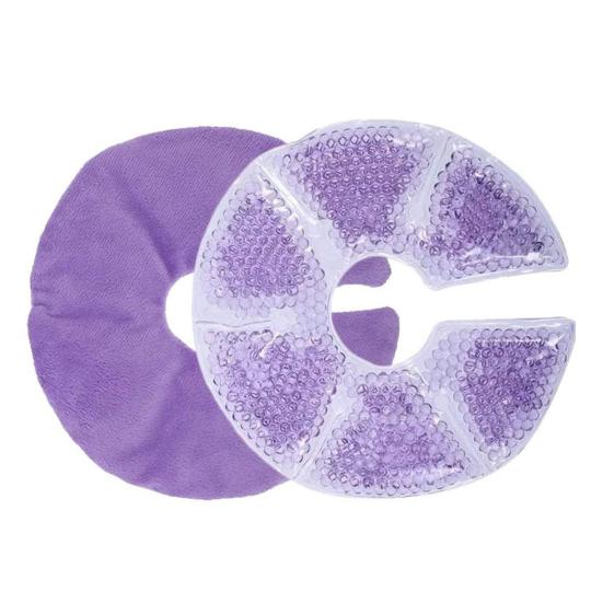 2Pcs Hot And Cold Breast Therapy Packs Improve Milk Flow Gel Cold Compress Reusable Heating Pads for Engorgement Clogged Ducts Nipple Pain Relief