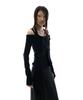 OJOS Off-Shoulder Halter Jacket / Black