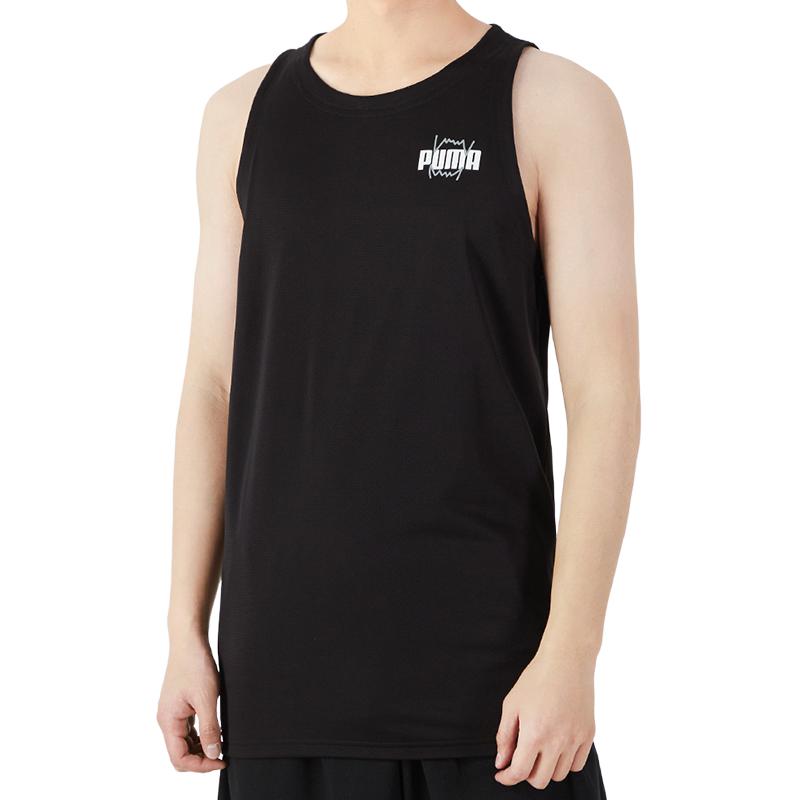 PUMA Tank Tops Men's Black Crew Neck Moderate Other 670833-02