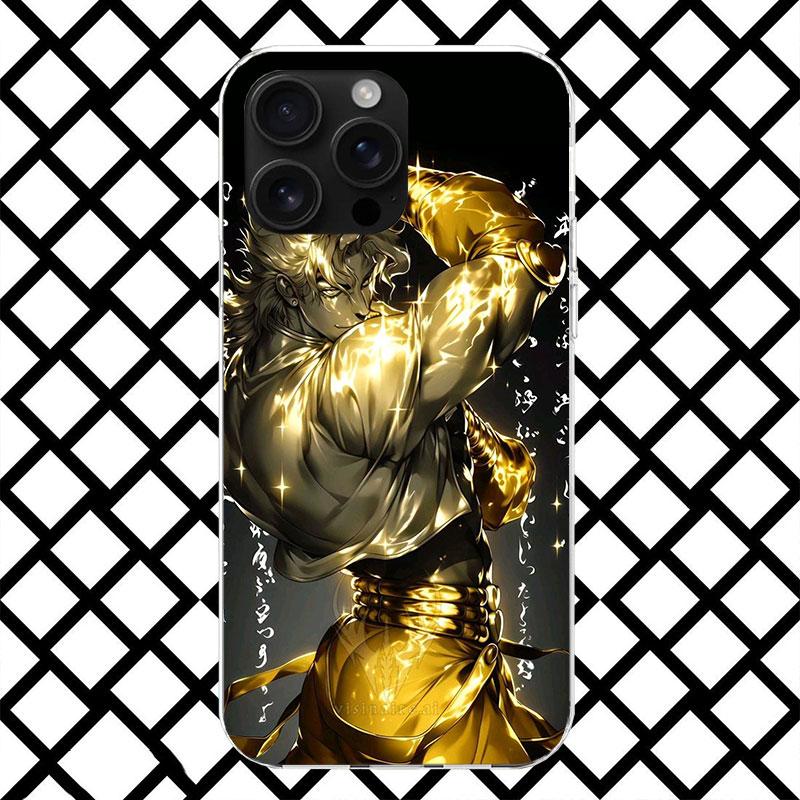 JoJo Adventure Dio Diego Brando Phone Case for iPhone 17 Air 16 16E 15 14 Plus 13 Mini 12 11 Pro Max 7 8 + SE 2020 Soft Cover Fu