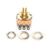 1Pcs Fine 24-Spline Brass Shaft Pots 500K/250K Long / Short Shaft Choose Guitar Potentiometers Diy Accessories