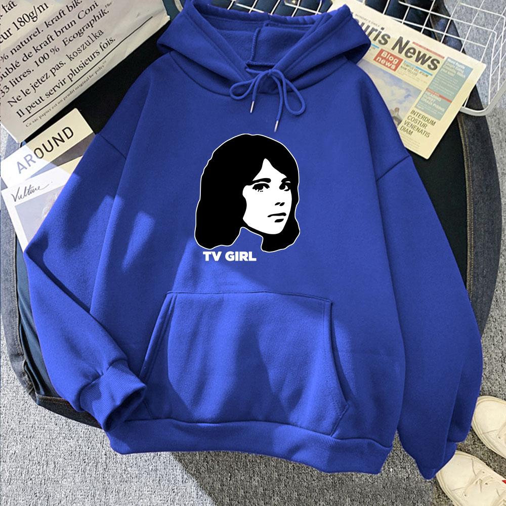 TV Girl Heavy Mental Streetwear Hoodies Winter Fleece Comfortable Hooded Sweatshirts Long Sleeve Sudaderas Harajuku Casual Hoody