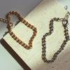 Women's Daily Ball Chain Round 2-Color Simple Bracelet