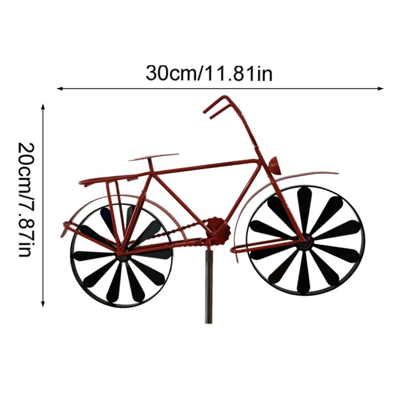 ABFS 1 Satz Eisen Windspiel, 51 Zoll H Fahrrad Windspiele Passend für Terrasse Rasen Bauernhof Hinterhof
