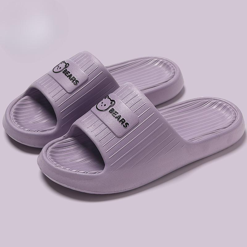 Unisex's Non-Slip EVA Slipper Striped Casual Summer Slippers for Home, Beach, Bathroom and Outdoor Comfortable Open-Toe Slippers