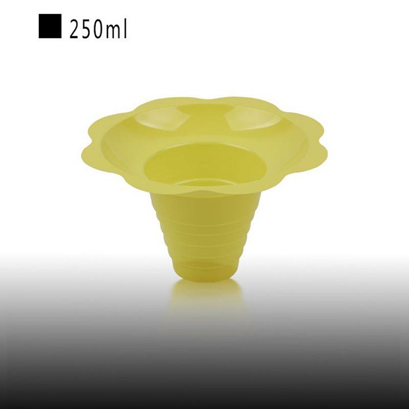 

20 шт. одноразовые чашки для йогурта, снежные конусы, чашки для мороженого, смузи, чашка для мороженого, бритый лед, песок, чаша для льда, цветок, снег, чашка для льда жёлтый