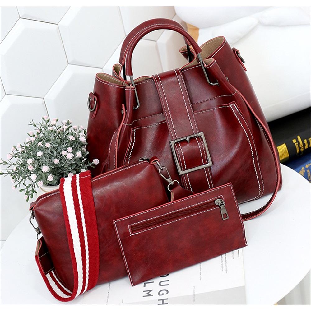 Fashionable Three-piece Mother-in-law Bag Single Shoulder Crossbody Handbag