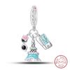 copper Fashion Travel Suitcase Camera Eiffel Tower Charm Bead Charms Pendants Compatible With Authentic Bracelets Do It Yourself Jewellery