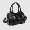 European and American Fashion Rivets Large Capacity Pillow Bag Bowling Motorcycle Handbag Single Shoulder Crossbody Women's Bag
