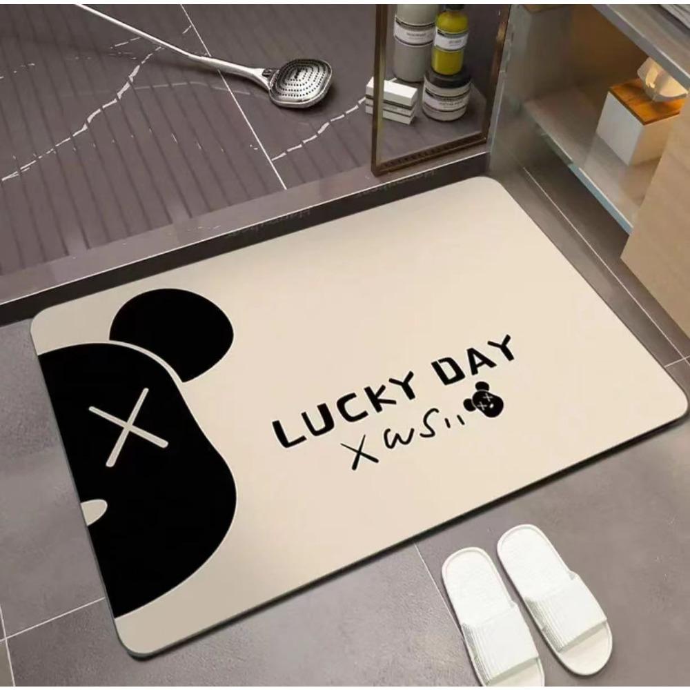 Soft Diatom Mud Bathroom Absorbent Mat Toilet Toilet Door Mat Household Non-slip Toilet Mat
