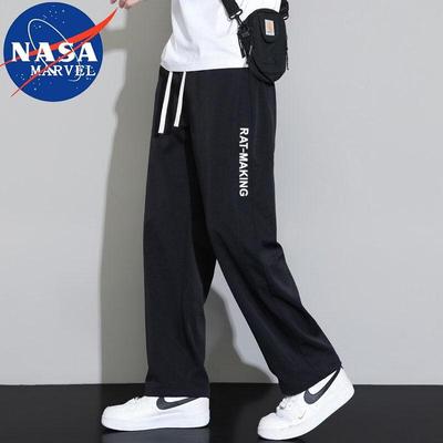 NASA MARVEL Men's Loose Straight-Leg Casual Pants
