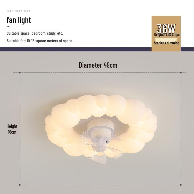 Nordic Modern Minimalist Cream Bubble Ceiling Light for Master Bedroom