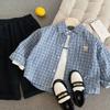 Boys' Shirts Spring And Autumn New Children'S Foreign-Style Plaid Long-Sleeved Shirts Huzhou Zhili Children'S Clothing