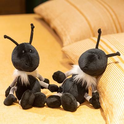 Niedliche Schwarze Ameise Stofftier Plüschtiere Plüschgefülltes Tier Kreative Lebensechte Ameisenpuppe Geschenk Simulierte Tierameisen Schreibtischverzierung