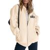 Damen Oversized Kapuzen-Reißverschluss-Sweatshirt Mit Grafikdruck Lockere Passform Langarm Freizeit-Sportbekleidung