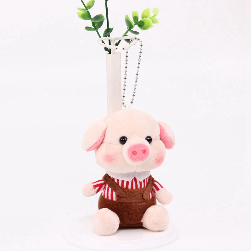 1pc 12cm Cute Fragrance Pig Plush Toys Soft Stuffed Animals Mini Piggy Bag Pendant Plush Dolls Key Chain For Children Girls Gift