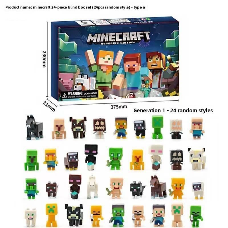 Minecraft Game Pixel Robot Blind Box Toy Suitable For Daily Boy Gifts Christmas