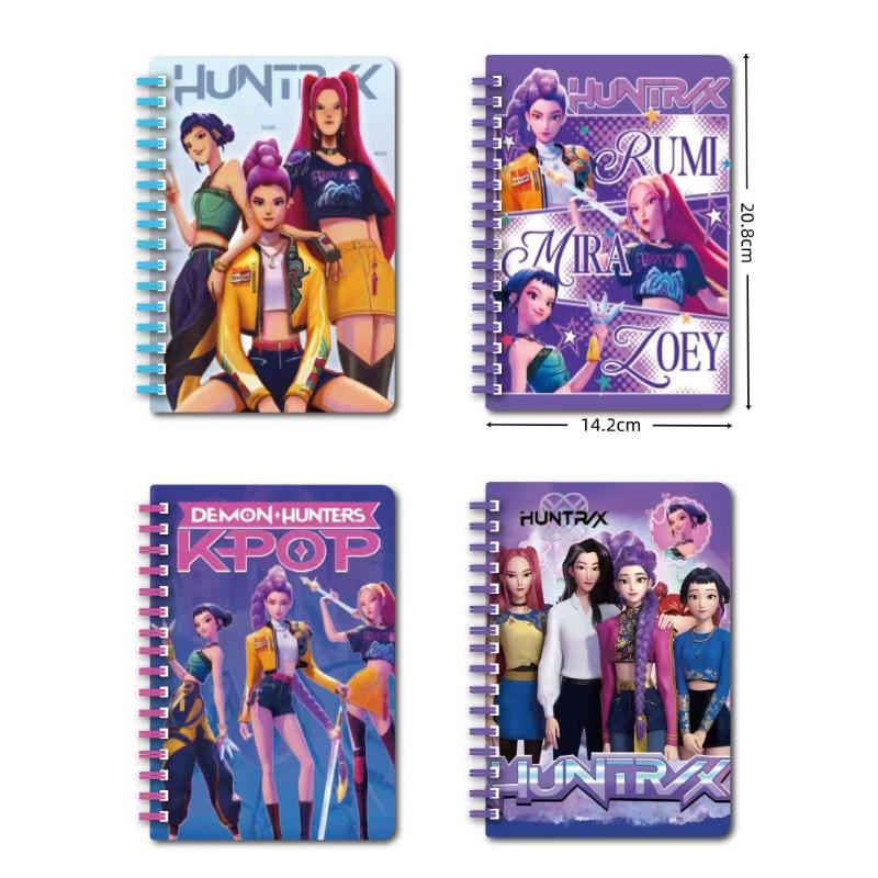 Kpop Dämonenjäger Huntrix Saja Notizbuch Rumi Mira Zoey Anime Schreibwaren Schulsachen Geschenke 15*20.2Cm