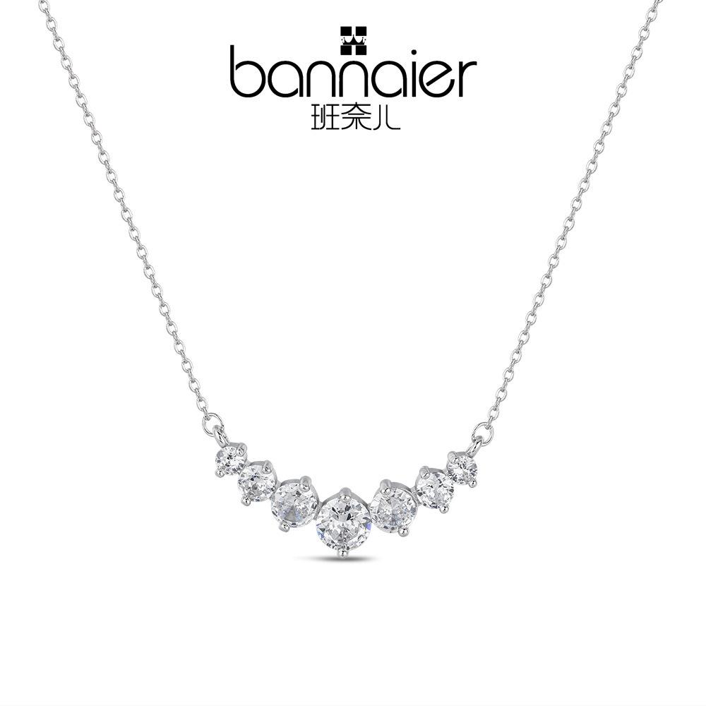 Japan and South Korea micro-inlaid zircon necklace feeling collarbone chain ins cold wind neck chain