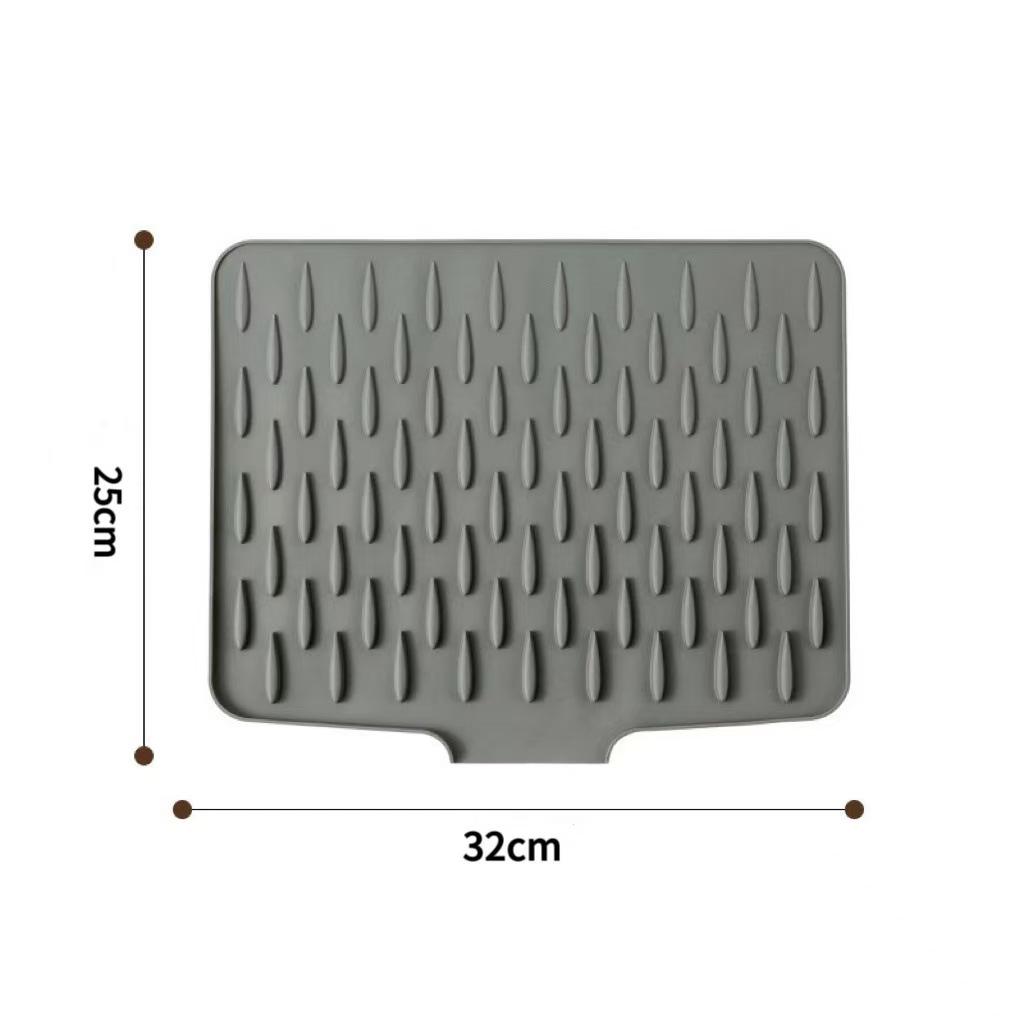Non-Slip Silicone Kitchen Mat: Heat-Resistant, Anti-Scald, Multi-Use for Countertop, Chopping, and Drain